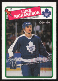 Luke Richardson Autographed 1988-89 O-Pee-Chee Card #245 Toronto Maple Leafs SKU #258485