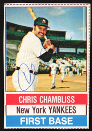 Chris Chambliss Autographed 1976 Hostess Card #58 New York Yankees SKU #258699