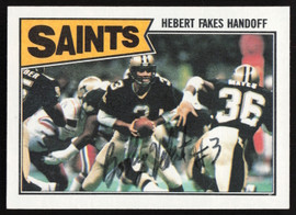 Bobby Herbert Autographed 1987 Topps Card #272 New Orleans Saints SKU #258862