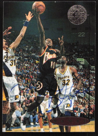 Mookie Blaylock Autographed 1995-96 SP Championship Card #29 Atlanta Hawks SKU #258968