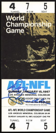 Don Chandler Autographed Super Bowl I Replica Ticket (1967) Green Bay Packers SKU #259062