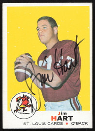 Jim Hart Autographed 1969 Topps Card #200 St. Louis Cardinals SKU #259089