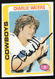 Charlie Waters Autographed 1978 Topps Card #385 Dallas Cowboys SKU #259180
