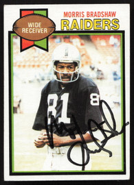 Morris Bradshaw Autographed 1979 Topps Card #28 Oakland Raiders SKU #259189
