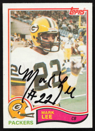 Mark Lee Autographed 1982 Topps Rookie Card #363 Green Bay Packers SKU #259217