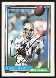 Eugene Robinson Autographed 1992 Topps Card #263 Seattle Seahawks SKU #259340
