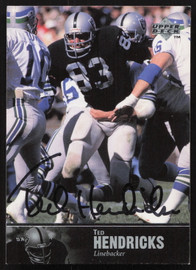 Ted Hendricks Autographed 1997 Upper Deck Legends Card #38 Oakland Raiders SKU #259414