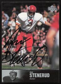 Jan Stenerud Autographed 1997 Upper Deck Legends Card #64 Kansas City Chiefs SKU #259443