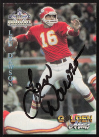 Len Dawson Autographed 1994 Roger Staubach Card #74 Kansas City Chiefs SKU #259453