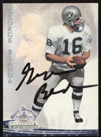 George Blanda Autographed 1994 Ted Williams Card #45 Oakland Raiders SKU #259460