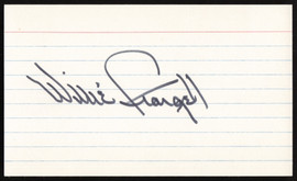 Willie Stargell Autographed 3x5 Index Card Pittsburgh Pirates SKU #259623
