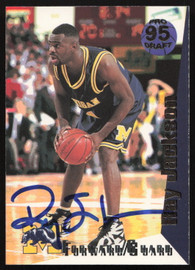 Ray Jackson Autographed 1995 Classic Rookie Card #76 Michigan SKU #259717