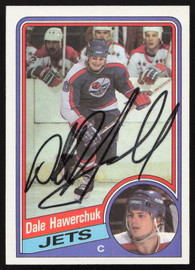 Dale Hawerchuk Autographed 1984-85 Topps Card #152 Winnipeg Jets SKU #258477