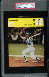 Hank Aaron 1977-79 Sportscaster Card #11-09 Atlanta Braves PSA 9 The Rules #127231126
