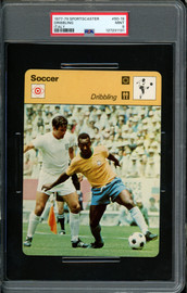 Pele 1977-79 Sportscaster Card #50-19 Brazil PSA 9 #127231131
