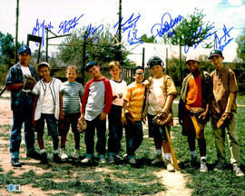 The Sandlot Movie Cast Autographed 8x10 Photo With 8 Signatures Beckett BAS Witness Stock #260066