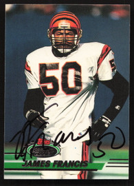 James Francis Autographed 1993 Stadium Club Card #419 Cincinnati Bengals SKU #260986