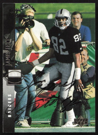 James Jett Autographed 1994 Upper Deck Card #284 Los Angeles Raiders SKU #260238