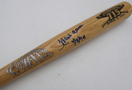 Hank Aaron Autographed Cooperstown 715 HR Bat Atlanta Braves "27127" Beckett BAS QR #AE49007