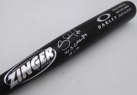 Pablo Sandoval Autographed Oakley Bat San Francisco Giants "WS Champs 10/12" Beckett BAS QR #BU87132