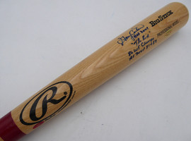 Gary Carter Autographed Rawlings Bat Expos, Mets "HOF 2001, The Kid, 86 WS Champs & AS MVP 81 & 84" Beckett BAS QR #BU87134