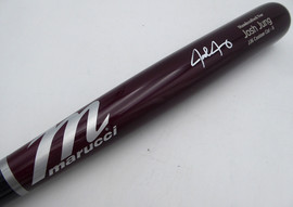Josh Jung Autographed Marucci Player Model Bat Texas Rangers Beckett BAS #1W97421
