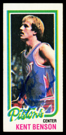 Kent Benson Autographed 1980-81 Topps Card #84 Detroit Pistons SKU #259774
