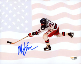 Mike Eruzione Autographed 8x10 Photo 1980 Team USA Miracle on Ice JSA Witness Stock #261558