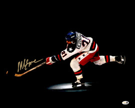 Mike Eruzione Autographed 16x20 Photo 1980 Team USA Miracle on Ice JSA Witness Stock #261562