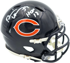 ヘッドライナーズ NBA 21体 ロッドマン ピッペン バークレー アイバーソン Brian Urlacher Autographed Chicago Bears Blue Speed Mini Helmet