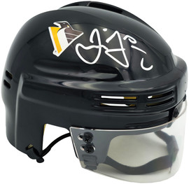 Jaromir Jagr Autographed Pittsburgh Penguins Black Mini Helmet JSA Witness Stock #262095