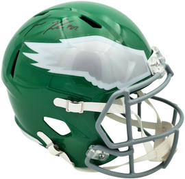 Jason Kelce Autographed Philadelphia Eagles Kelly Green 2023 Alternate Full Size Speed Replica Helmet PSA/DNA ITP Stock #262328