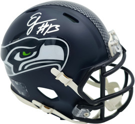 Ernest Jones IV Autographed Seattle Seahawks Blue Speed Mini Helmet MCS Holo Stock #262476