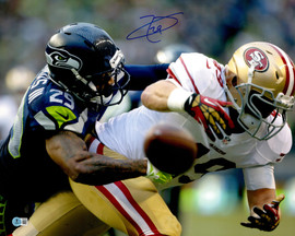 Earl Thomas III Autographed 16x20 Photo Seattle Seahawks Beckett BAS Witness Stock #262457