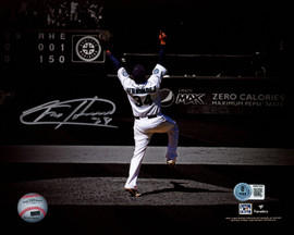 Felix Hernandez Autographed 8x10 Photo Seattle Mariners Beckett BAS Witness Stock #262498