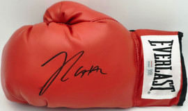 Julio Cesar Chavez Sr. Autographed Red Boxing Glove LH (Smudged) TriStar Holo #8113515