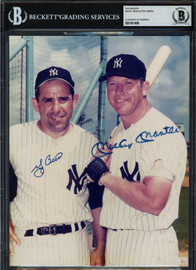 Mickey Mantle & Yogi Berra Autographed 8x10 Photo New York Yankees Beckett BAS #19814896