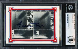 Willie Mays Autographed 1984 Renata Galasso Card San Francisco Giants The Catch Beckett BAS #19830004