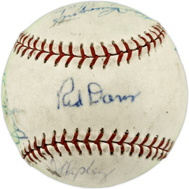 1961 Tacoma Giants Autographed Official Logo Baseball With 20 Signatures SKU #263390