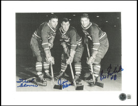 Fred Glover, Jim Moore & Boris Elik Autographed 8x10 Photo Cleveland Barons Beckett BAS #AE85162