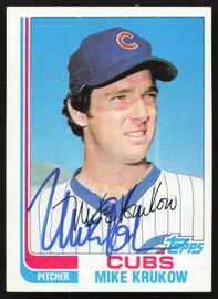 Mike Krukow Autographed 1982 Topps Card #215 Chicago Cubs SKU #263675