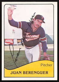 Juan Berenguer Autographed 1979 TCMA Rookie Card #6 Tacoma Tugs SKU #264184