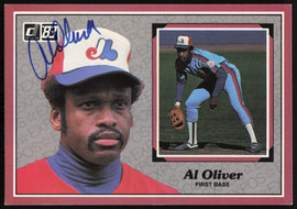 Al Oliver Autographed 1983 Donruss Action All Stars Card #6 Montreal Expos SKU #264339