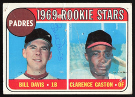 Bill Davis Autographed 1969 Topps Rookie Card #304 San Diego Padres SKU #264425
