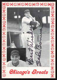 Zeke Bonura Autographed 1976 Chicago's Greats Card Chicago White Sox Red Border SKU #264544