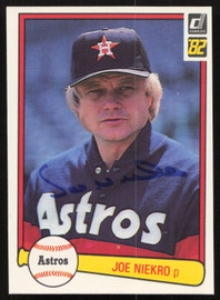 Joe Niekro Autographed 1982 Donruss Card #167 Houston Astros SKU #264703