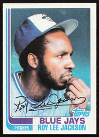Roy Lee Jackson Autographed 1982 Topps Card #71 Toronto Blue Jays SKU #264797