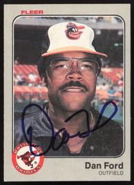 Dan Ford Autographed 1983 Fleer Card #61 Baltimore Orioles SKU #263768