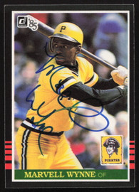 Marvell Wynne Autographed 1985 Donruss Card #113 Pittsburgh Pirates SKU #264083