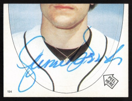 Lance Parrish Autographed 1983 Topps Stickers Card #194 Detroit Tigers SKU #264235